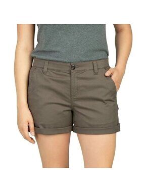 NWT Boston Traders Women's Size 10 Brown Casual Chino Shorts Cotton Blend i2022